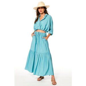 Young Fabulous & Broke Womens Turquoise Julep Skirt Medium
